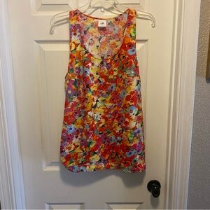 CAbi Multicolor Floral Tank Top